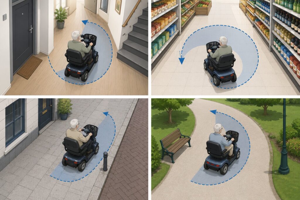 wendbaarheid scootmobiel